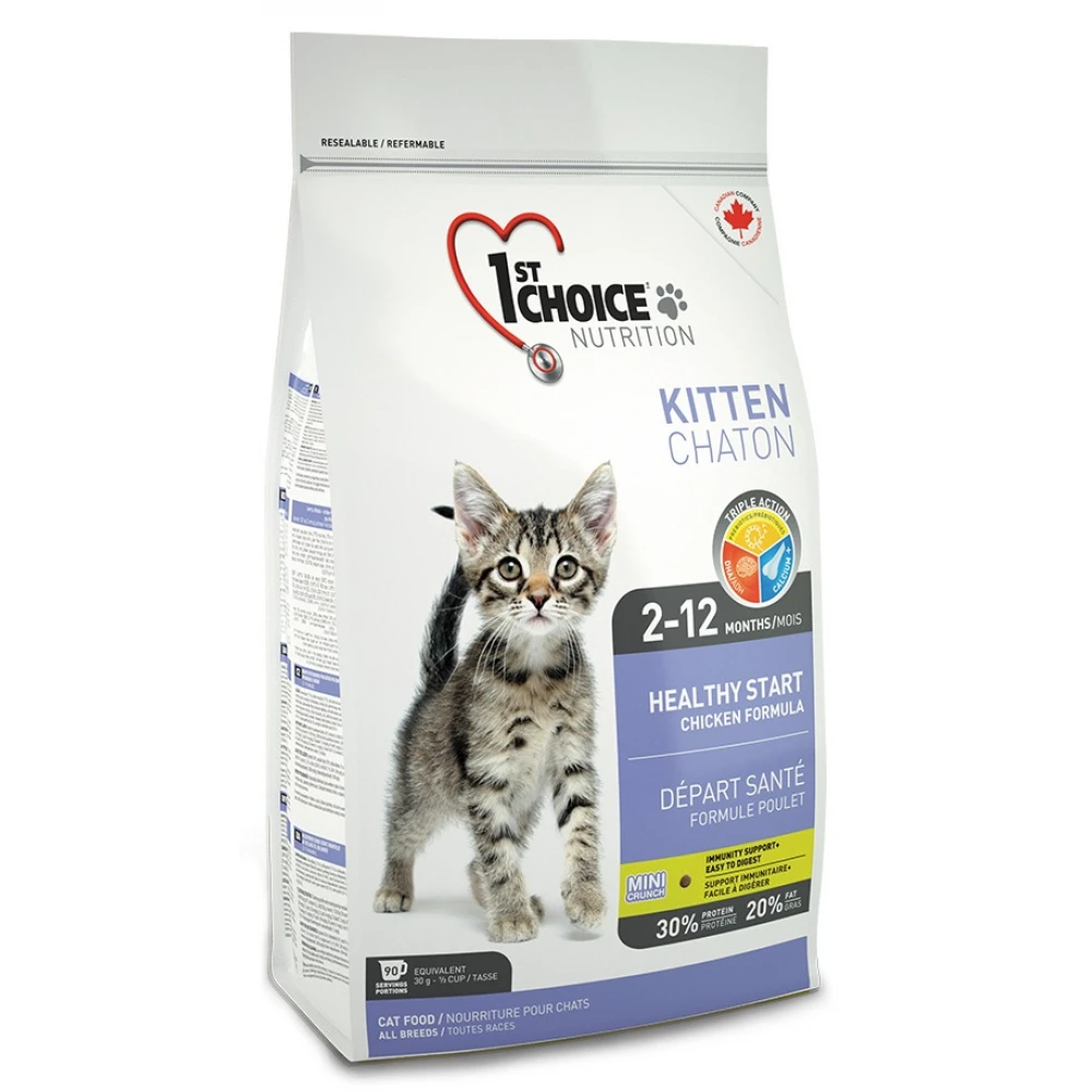 1st Choice Γάτας Kitten Chicken Formula 2,72kg 4 1st Choice Γάτας Kitten Chicken Formula 2,72kg - Image 2