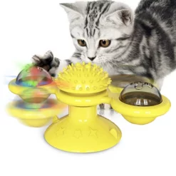 Διαδραστικό Παιχνίδι Γάτας Pet Interest Spring Cat Toy Yellow 158x 5x69mm