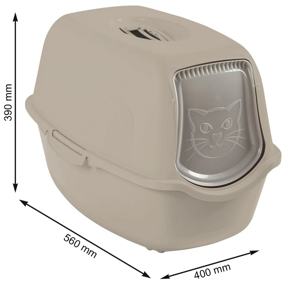 Κλειστή Λεκάνη Γάτας Rotho MyPet Bailey 56x40x39 Cm Καπουτσίνο 5 Κλειστή Λεκάνη Γάτας Rotho MyPet Bailey 56x40x39 Cm Καπουτσίνο - Image 3