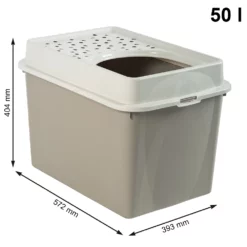 Κλειστή Λεκάνη Γάτας Rotho MyPet Berty 57x39x40cm Καπουτσίνο -Προμήθειες Για Κατοικίδια Κατάστημα πωλήσεων 4004607422 7610859232816 pk rgb 102094 1000x1000w