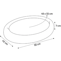 Κρεβατάκι Σκύλου και Γάτας Flamingo Isaura 55x42x7cm Σκούρο γκρι -Προμήθειες Για Κατοικίδια Κατάστημα πωλήσεων 521622 2 PETSHOP88 1000x1000w