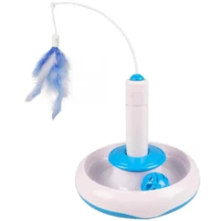 Παιχνίδι Γάτας Flamingo CT Plate With Feather And Ball 18x18cm -Προμήθειες Για Κατοικίδια Κατάστημα πωλήσεων 560620 E 01 1000x1000 1