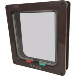 Πόρτα Γάτας M-Pets 4 Κατευθύνσεων με τούνελ 19x20cm καφέ