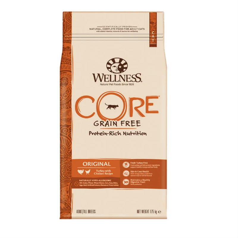 Wellness Core Cat Original Γαλοπούλα Κοτόπουλο 1,75kg 3 Wellness Core Cat Original Γαλοπούλα Κοτόπουλο 1,75kg