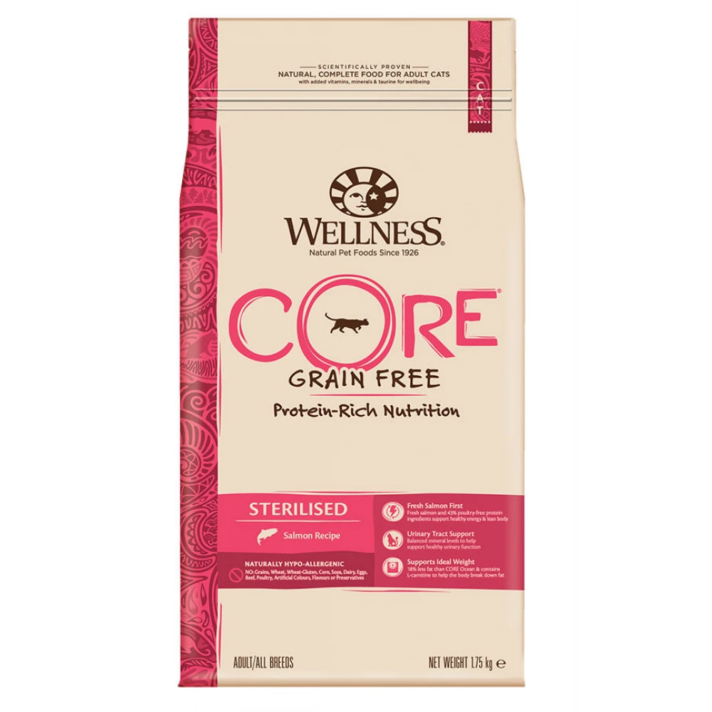 Wellness Core Cat Sterilized Σολομός 1,75kg 4 Wellness Core Cat Sterilized Σολομός 1,75kg - Image 2