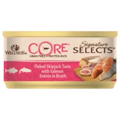 Wellness Core Signature Select Flaked Τόνος & Σολομός σε ζωμό 24 X 79gr