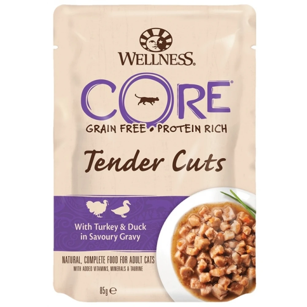Wellness Core Tender Cuts Fillets Γαλοπούλα & Πάπια σε σάλτσα 24 X 85gr 4 Wellness Core Tender Cuts Fillets Γαλοπούλα & Πάπια σε σάλτσα 24 X 85gr - Image 2