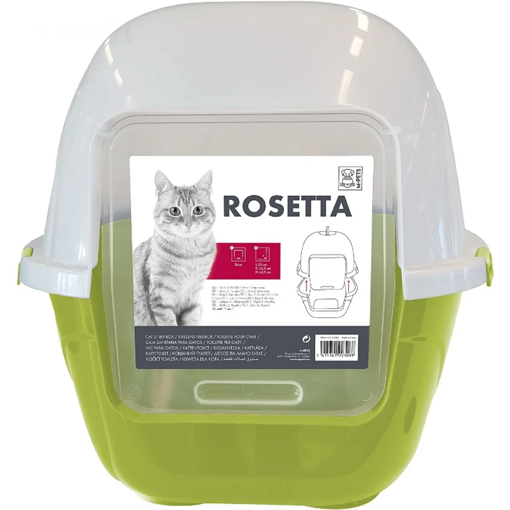 Κλειστή Τουαλέτα Γάτας M-pets Rosetta Large 62x53x56cm Λαχανί 4 Κλειστή Τουαλέτα Γάτας M-pets Rosetta Large 62x53x56cm Λαχανί - Image 2