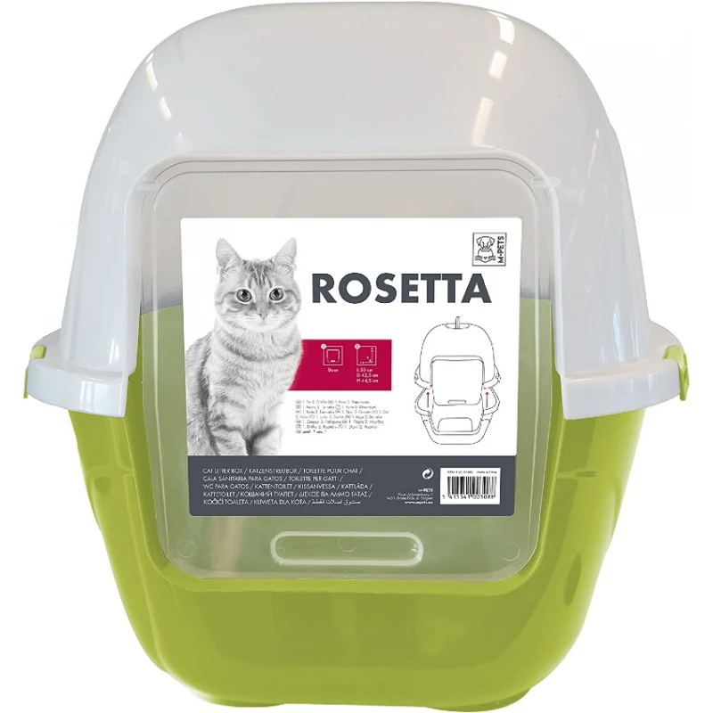 Κλειστή Τουαλέτα Γάτας M-pets Rosetta Large 62x53x56cm Λαχανί 3 Κλειστή Τουαλέτα Γάτας M-pets Rosetta Large 62x53x56cm Λαχανί