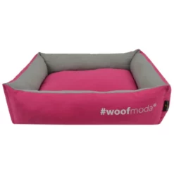 Κρεβατάκι Σκύλου και Γάτας Woofmoda Πουφ Φούξια No2 53x46x16cm