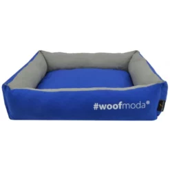 Κρεβατάκι Σκύλου και Γάτας Woofmoda Πουφ Μπλε No1 37x32x16cm