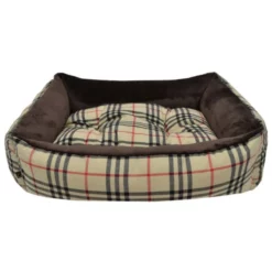 Κρεβατάκι Πουφ Σκύλου και Γάτας Woofmoda Καρό No1 37x32x20cm