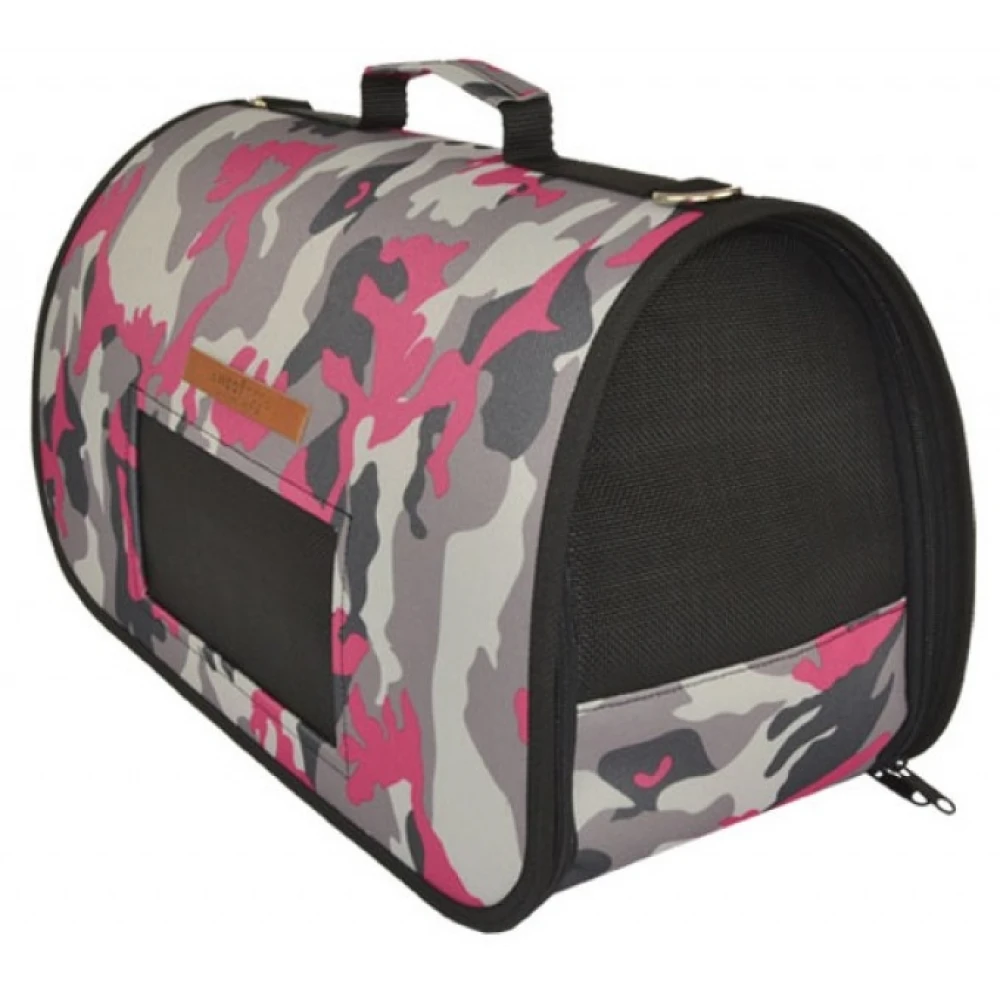 Τσάντα Μεταφοράς Σκύλου ή Γάτας Woofmoda Με Παράθυρο Military Ροζ Αδιάβροχη 48x20x30cm 4 Τσάντα Μεταφοράς Σκύλου ή Γάτας Woofmoda Με Παράθυρο Military Ροζ Αδιάβροχη 48x20x30cm - Image 2