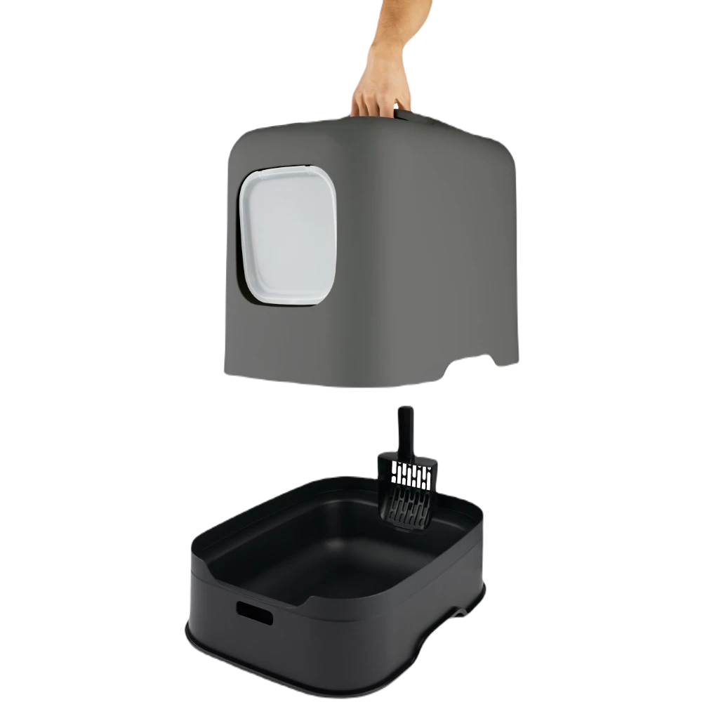 Κλειστή Λεκάνη Γάτας Rotho MyPet Biala 51x39,5x44,3cm Γκρι ανοιχτό 5 Κλειστή Λεκάνη Γάτας Rotho MyPet Biala 51x39,5x44,3cm Γκρι ανοιχτό - Image 3