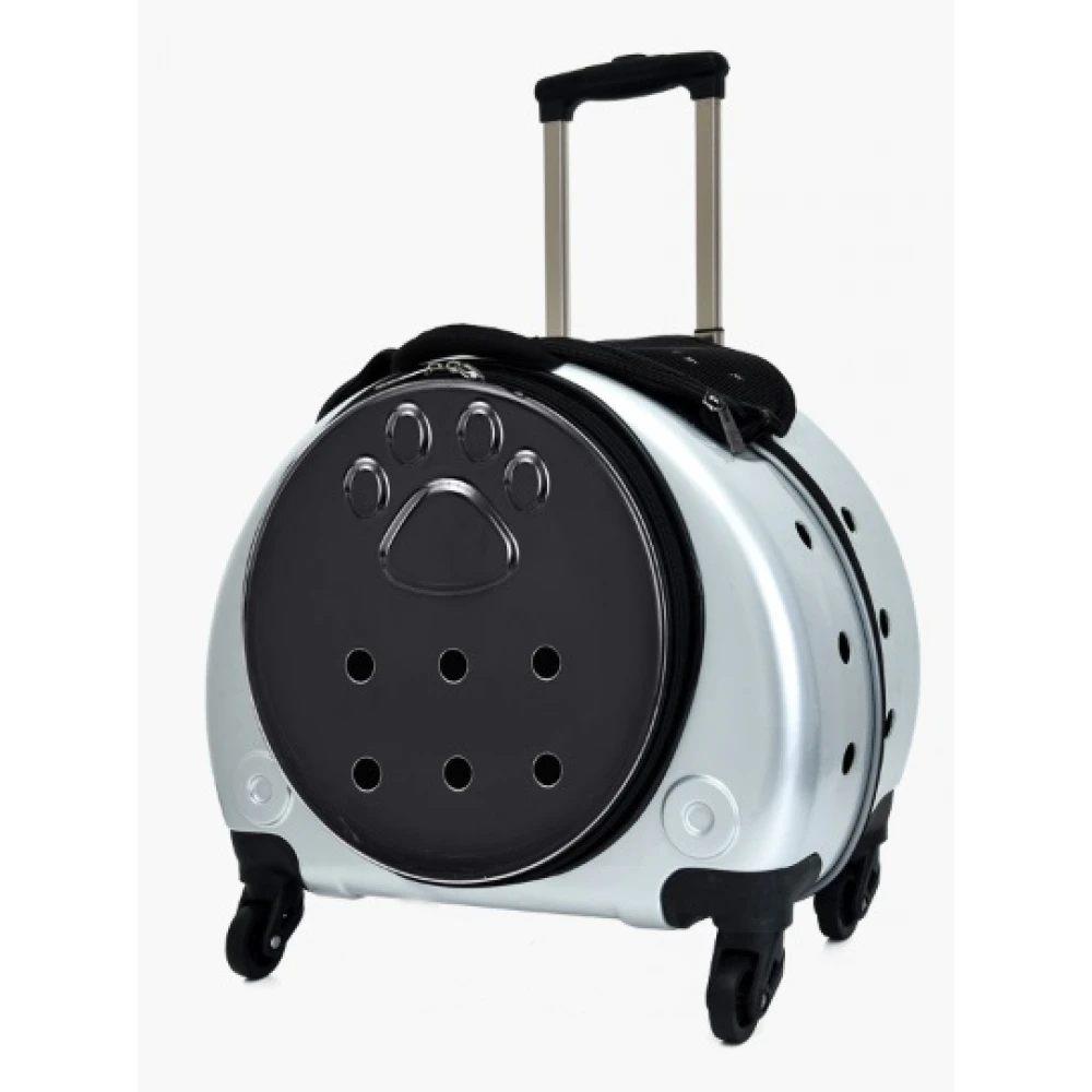 OEM Τσάντα Μεταφοράς Σκύλου & Γάτας Trolley Big Paw Silver 44x27x40cm 4 OEM Τσάντα Μεταφοράς Σκύλου & Γάτας Trolley Big Paw Silver 44x27x40cm - Image 2