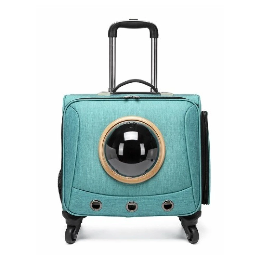 OEM Τσάντα Μεταφοράς Σκύλου & Γάτας Trolley Suitcase Square Light Blue 41x26x38cm 4 OEM Τσάντα Μεταφοράς Σκύλου & Γάτας Trolley Suitcase Square Light Blue 41x26x38cm - Image 2