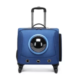 OEM Τσάντα Μεταφοράς Σκύλου & Γάτας Trolley Suitcase Square Dark Blue 41x26x38cm