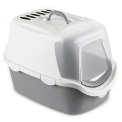 Κλειστή Λεκάνη Γάτας Stefanplast Cathy Easy Clean Γκρι 56x40x40h Cm
