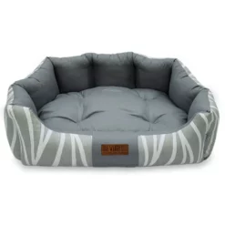 Κρεβατάκι Σκύλου και Γάτας V.I.Pets Comfy Cotton Waves Νο1 Gray 50x47cm