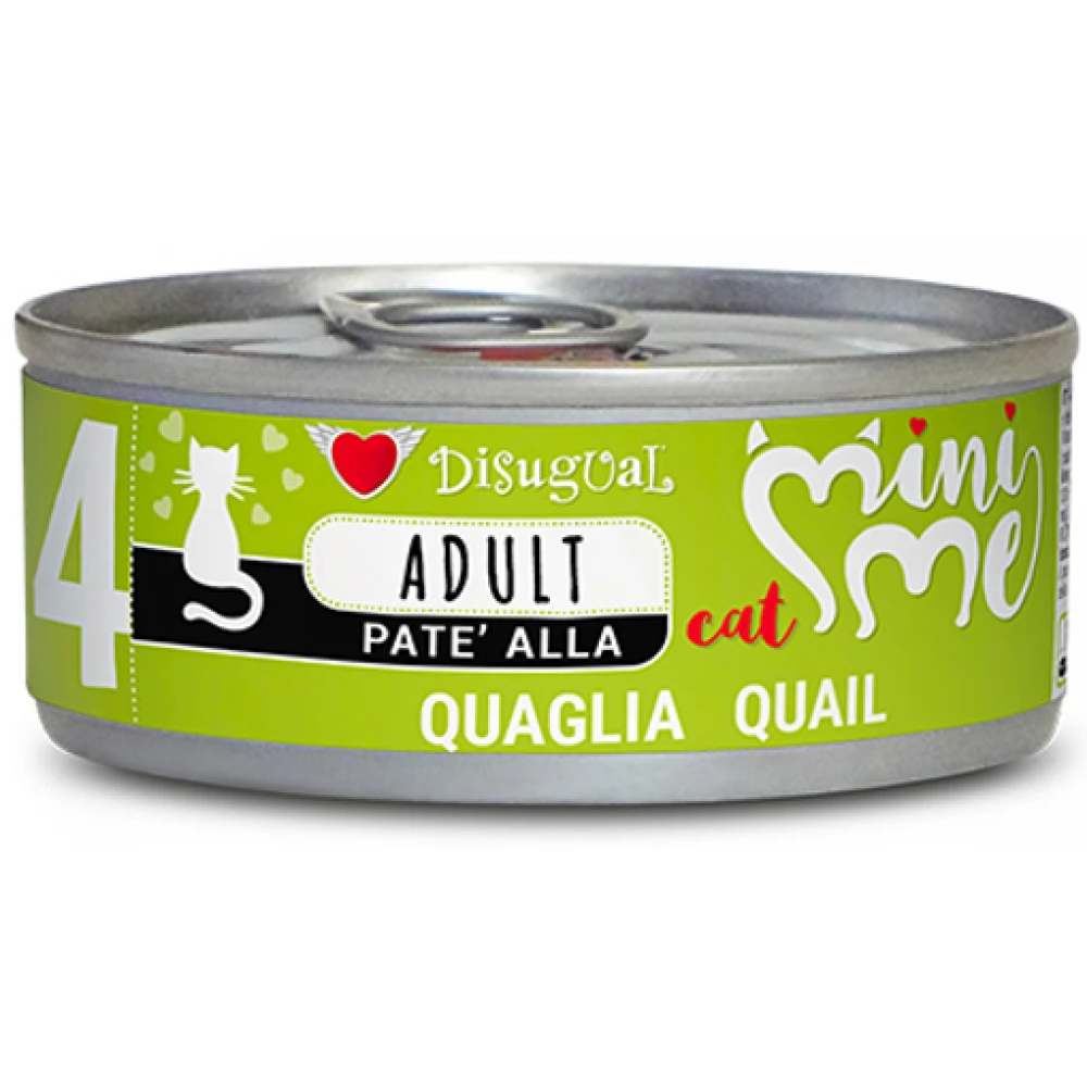 Υγρή Τροφή Γάτας Disugual Mini Me Cat - Adult 4 Pate Με Ορτύκι (Quail) 12x85gr 4 Υγρή Τροφή Γάτας Disugual Mini Me Cat - Adult 4 Pate Με Ορτύκι (Quail) 12x85gr - Image 2