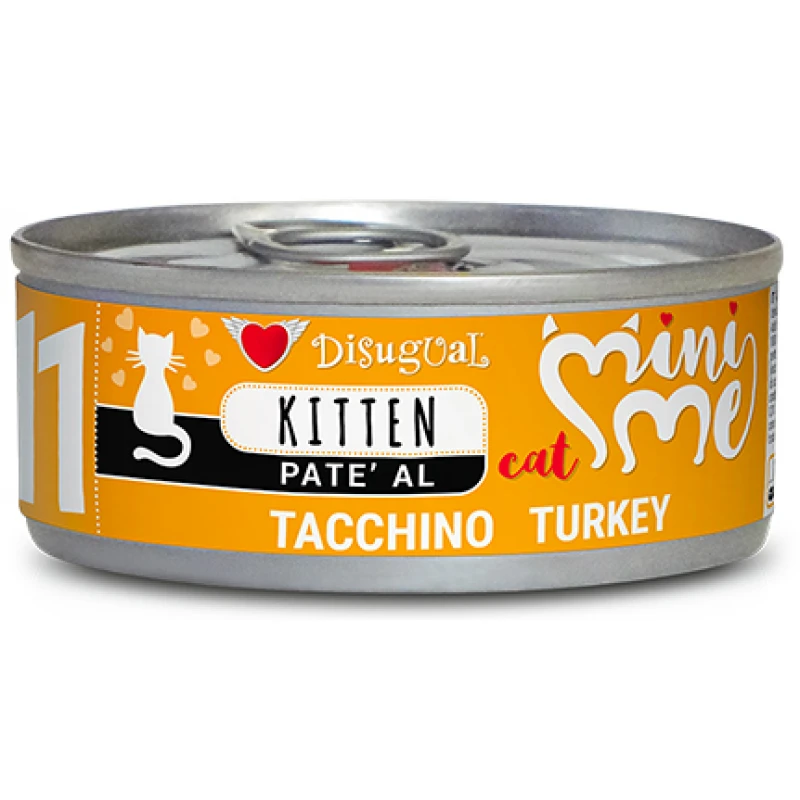 Υγρή Τροφή Γάτας Disugual Mini Me Cat - Kitten 11 Pate Με Γαλοπούλα (Turkey) 12x85gr 3 Υγρή Τροφή Γάτας Disugual Mini Me Cat - Kitten 11 Pate Με Γαλοπούλα (Turkey) 12x85gr