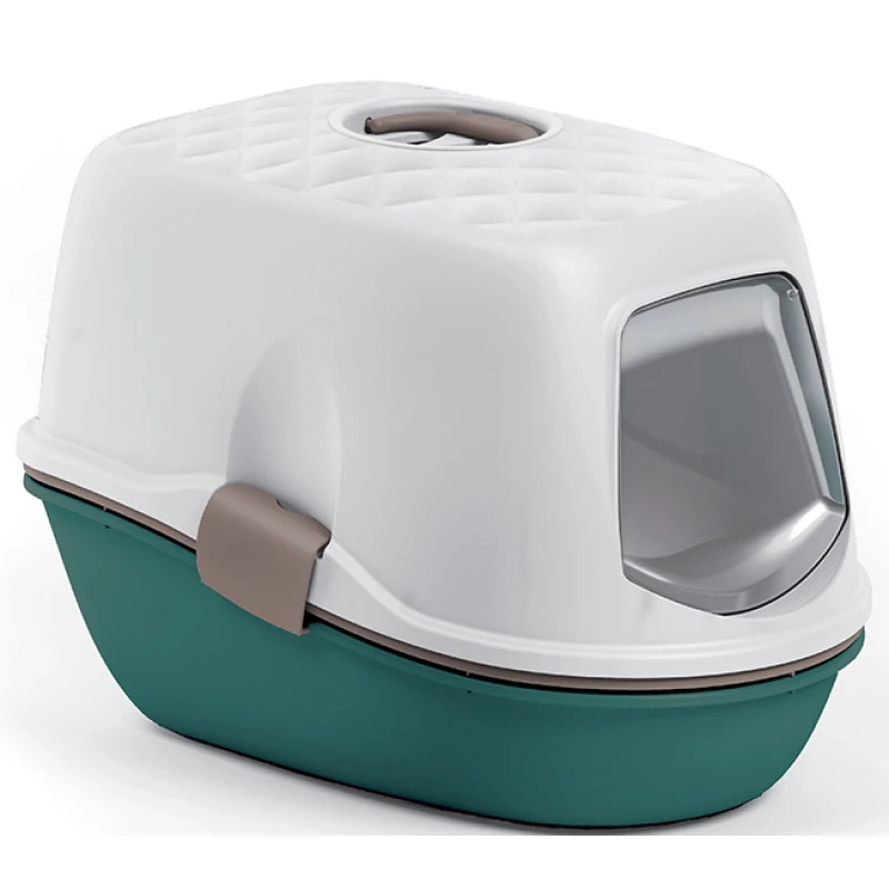 Stefanplast Τουαλέτα Γάτας Furba Top Chic 59 X 39 X 42 Cm με Σύστημα Εύκολου Καθαρισμού Πετρόλ 3 Stefanplast Τουαλέτα Γάτας Furba Top Chic 59 X 39 X 42 Cm με Σύστημα Εύκολου Καθαρισμού Πετρόλ