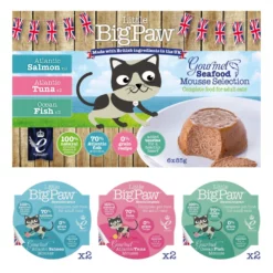 Υγρή Τροφή, Κονσέρβα Γάτας 6pack Little Big Paw Fish 6x85gr (Συσκευασία 6 τεμαχίων) -Προμήθειες Για Κατοικίδια Κατάστημα πωλήσεων LBP C85X6F MP Seafood3 scaled 1000x1000 1