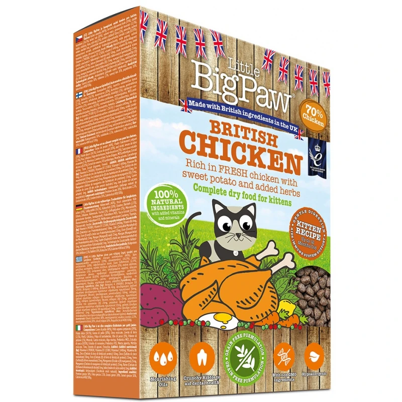 Ξηρά Τροφή Little Big Paw Kitten Chicken 375gr 3 Ξηρά Τροφή Little Big Paw Kitten Chicken 375gr