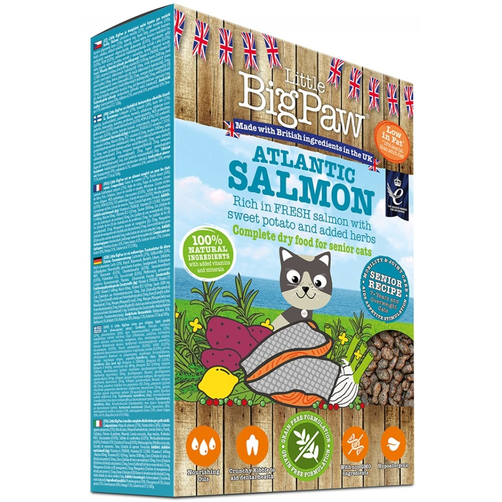 Ξηρά Τροφή Γάτας Little Big Paw Salmon Senior 350gr 4 Ξηρά Τροφή Γάτας Little Big Paw Salmon Senior 350gr - Image 2