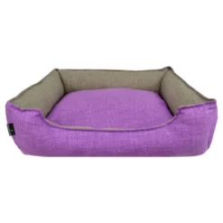 Κρεβατάκι Σκύλου και Γάτας Woofmoda Loneta Μωβ No3 53x46x20cm
