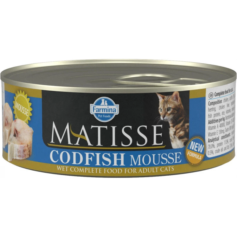 Matisse Wet Food Codfish 12x85gr (10 + 2 Δώρο) 3 Matisse Wet Food Codfish 12x85gr (10 + 2 Δώρο)