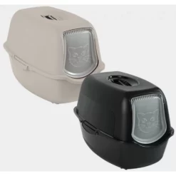 Κλειστή Λεκάνη Γάτας Rotho MyPet Bailey 56x40x39 Cm Μαύρο -Προμήθειες Για Κατοικίδια Κατάστημα πωλήσεων Rotho MyPet Bailey Katzentoilette einfarbig – beide Farben 1000x1000w 1