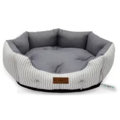 Κρεβατάκι Σκύλου και Γάτας V.I.Pets Royal Cotton Stripes Νο2 Gray 60x60cm -Προμήθειες Για Κατοικίδια Κατάστημα πωλήσεων Royal No.38 1 1000x1000w