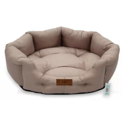 Κρεβατάκι Σκύλου και Γάτας V.I.Pets Royal Cotton Aloe Vera 3D Νο2 Beige 60x60cm