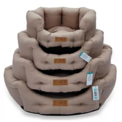 Κρεβατάκι Σκύλου και Γάτας V.I.Pets Royal Cotton Aloe Vera 3D Νο2 Beige 60x60cm -Προμήθειες Για Κατοικίδια Κατάστημα πωλήσεων Royal No.57 Group 1000x1000w