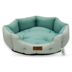 Κρεβατάκι Σκύλου και Γάτας V.I.Pets Royal Cotton ZigZag Νο2 Mint 60x60cm
