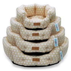 Κρεβατάκι Σκύλου και Γάτας V.I.Pets Royal Cotton Stars Νο1 Yellow 50x50cm -Προμήθειες Για Κατοικίδια Κατάστημα πωλήσεων Royal No.93 Group 1000x1000w