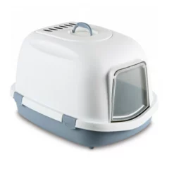 Stefanplast Τουαλέτα Γάτας Super Queen 71x55x46,5h Cm Γαλάζια με Φίλτρο Ενεργού Άνθρακα