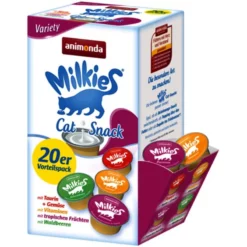 Animonda Milkies Variety Λιχουδιές Γάτας σε υγρή μορφή με βιταμίνες 20x15ml