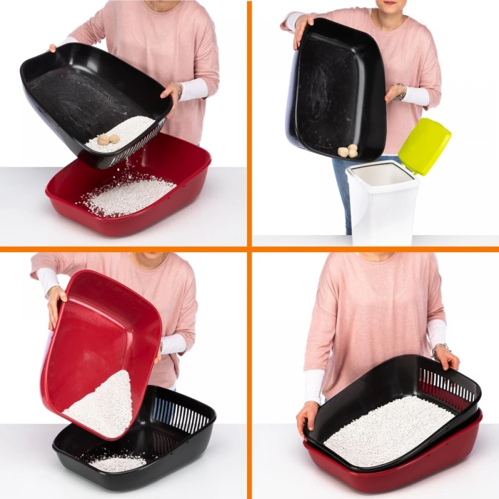 Τουαλέτα Γάτας Ferplast με Διπλό Σύστημα Καθαρισμού 55 X 45,5 X H 22 Cm 5 Τουαλέτα Γάτας Ferplast με Διπλό Σύστημα Καθαρισμού 55 X 45,5 X H 22 Cm - Image 3