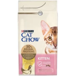 Purina Cat Chow Kitten Κοτόπουλο 15kg -Προμήθειες Για Κατοικίδια Κατάστημα πωλήσεων cat chow kitten 1 1000x1000h