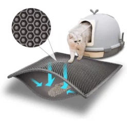 Χαλάκι Συλλογής Άμμου Γάτας Pet Interest Cat Litter Mat με Velcro 45x60cm -Προμήθειες Για Κατοικίδια Κατάστημα πωλήσεων chalaki syllogis ammoy gatas pet interest cat litter mat me velcro 45x60cm petshop88 2 1000x1000 1