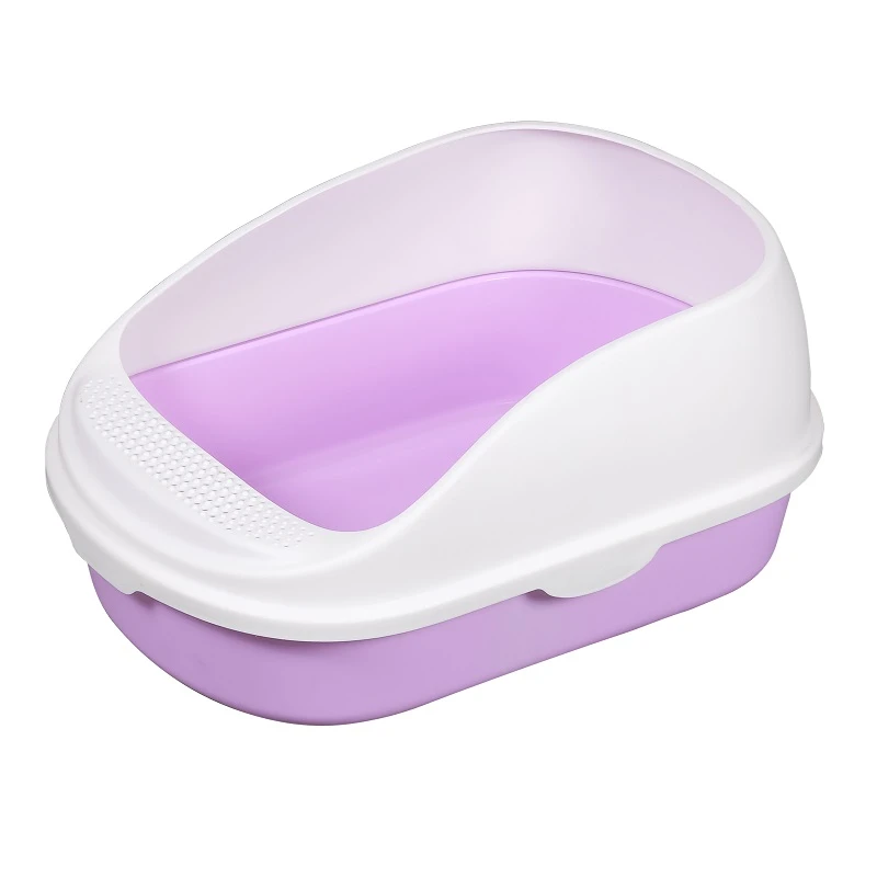 Ημίκλειστη Τουαλέτα Γάτας Cat Toilet Semi Closed With Grooves Purple 56x39x26cm Μωβ 3 Ημίκλειστη Τουαλέτα Γάτας Cat Toilet Semi Closed With Grooves Purple 56x39x26cm Μωβ