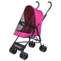 OEM Καρότσι μεταφοράς Σκύλου ή Γάτας με 4 ρόδες 40x29x53cm Μωβ