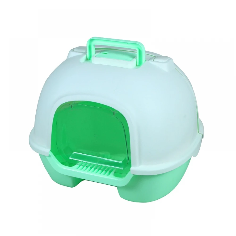 Κλειστή Τουαλέτα Γάτας Cat Toilet Box - Rear Opening With Charcoal Bag Green 50x41x39cm Πράσινο 4 Κλειστή Τουαλέτα Γάτας Cat Toilet Box - Rear Opening With Charcoal Bag Green 50x41x39cm Πράσινο - Image 2