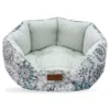 Κρεβατάκι Σκύλου και Γάτας V.I.Pets Royal Λουλούδια Φυστικί - Μπεζ & Ριγέ Φυστικί 50x50cm -Προμήθειες Για Κατοικίδια Κατάστημα πωλήσεων krevataki skuloy kai gatas v i pets royal loyloudia fystiki mpez and rige fystiki 50x50cm petshop88 1 800x800 2