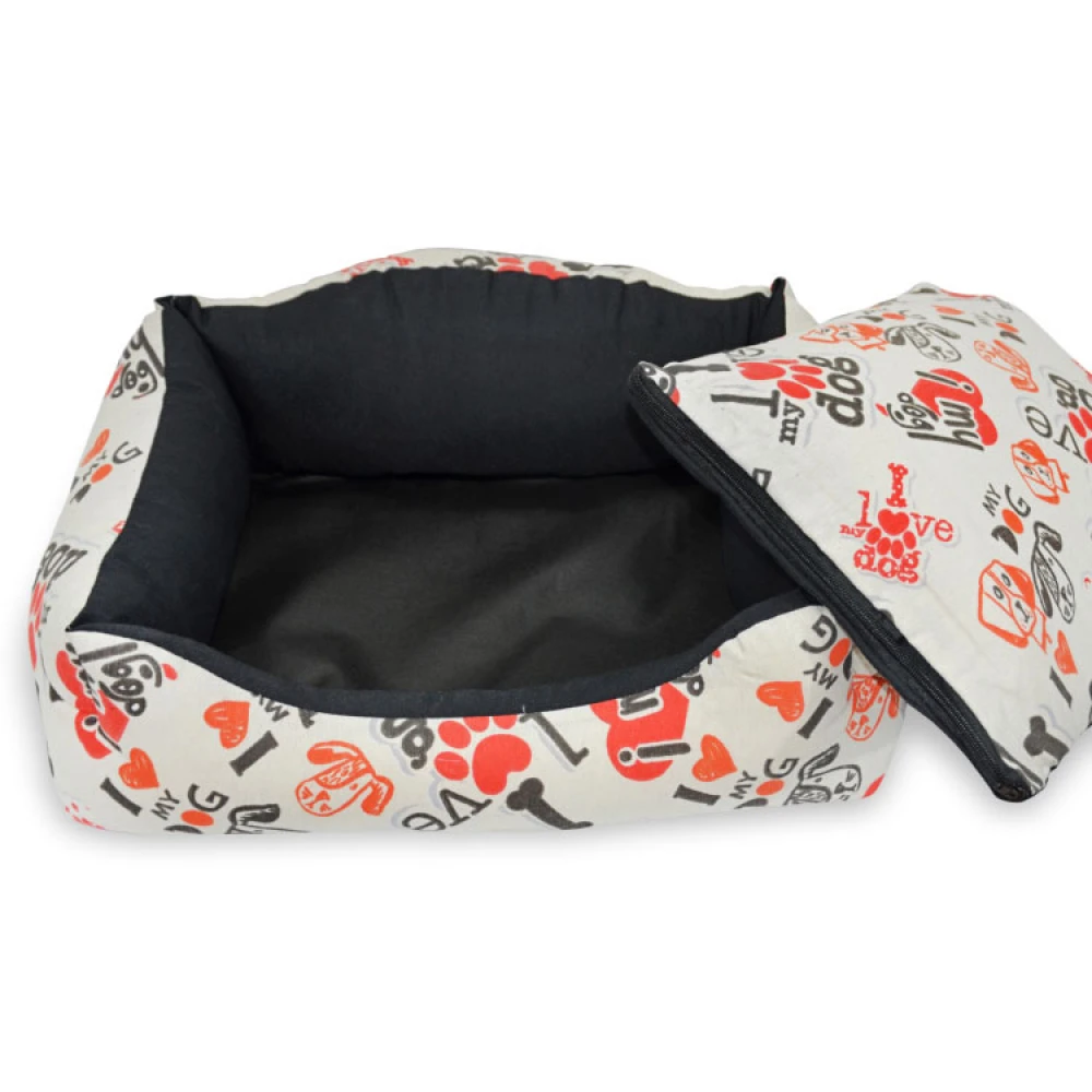 Κρεβάτι Σκύλου και Γάτας Madpet Deluxe Εκρού I Love My Dog 55x43x17cm 5 Κρεβάτι Σκύλου και Γάτας Madpet Deluxe Εκρού I Love My Dog 55x43x17cm - Image 3