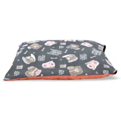 Κρεβάτι Σκύλου και Γάτας Madpet Deluxe Γκρι με Σκυλάκια 70x51x19cm -Προμήθειες Για Κατοικίδια Κατάστημα πωλήσεων krevati skuloy kai gatas madpet deluxe gkri me skylakia 55x43x17cm petshop88 3 1000x1000w