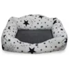 Κρεβάτι Σκύλου και Γάτας Madpet Deluxe Λευκό με Αστέρια 70x51x19cm -Προμήθειες Για Κατοικίδια Κατάστημα πωλήσεων krevati skuloy kai gatas madpet deluxe leyko me asteria 55x43x17cm petshop88 1 800x800 1