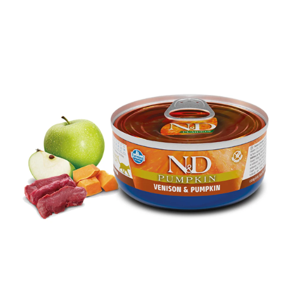 N&D Cat Venison & Pumpkin Wet Food 70gr (12τμχ) 4 N&D Cat Venison & Pumpkin Wet Food 70gr (12τμχ) - Image 2